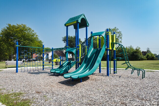 Hoffman Park features a good sized playground for the kids to spend their energy.