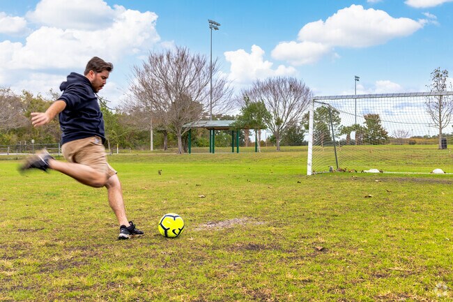Practice your penalty kicks at Northeast Regional Park.