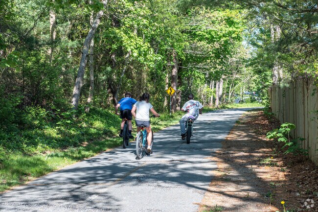 Children in Northwest Harwich can safely ride their bikes on miles of paved trails.