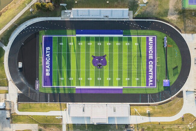 Muncie Central High School encourages Northview students to participate in after school activities like football and marching band.