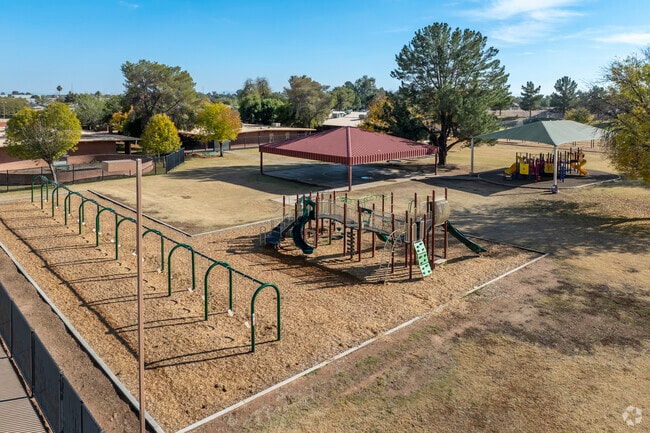 Kids can play on one of the many playgrounds at Chandler’s San Marcos Elementary School.