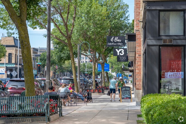 At the end of the day, you can shop or relax with friends in Lawrence-City Park.
