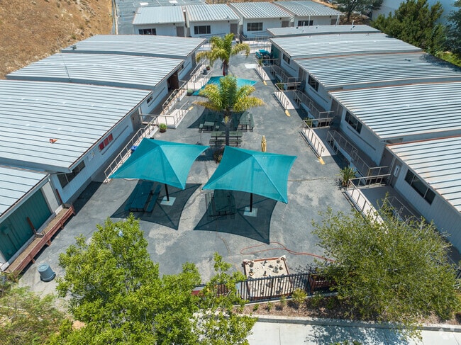 Sequoia Charter School in Santa Clarita, CA has outlet style classrooms.