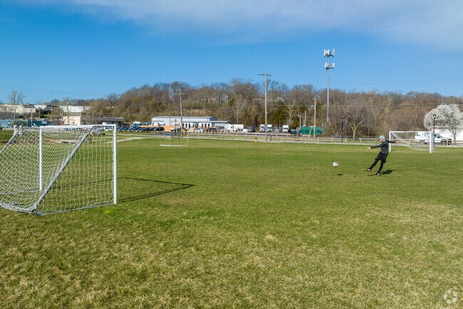 Waterfall Park in Merriam has soccer fields that are open to all.