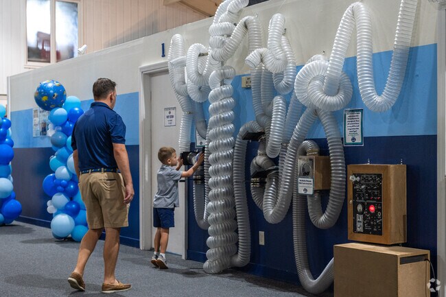 Monomoscoy Island children love playing with the Cape Cod Children's Museum exhibits.