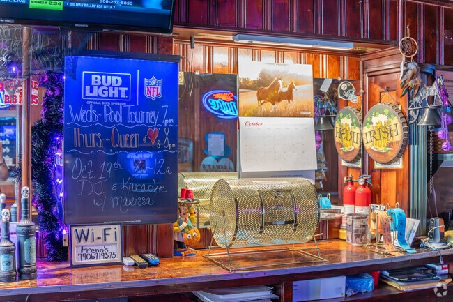 Freno's Bar is the one place in Neffs for getting drinks and a bit to eat.