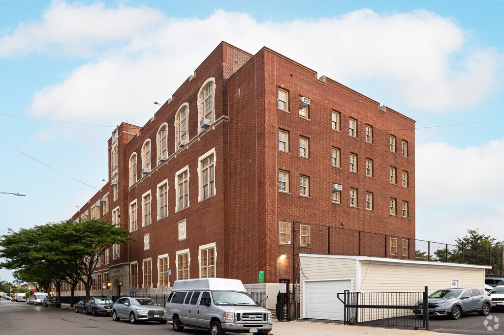 P.S. 152 Gwendolyn N Alleyne School is in Queens, New York borders a major road.