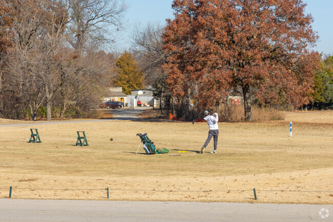 Practice your swing at the driving range at Page Belcher near Oakhurst.