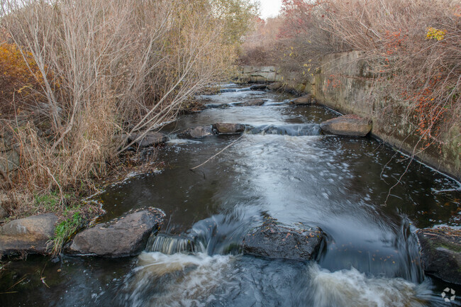 The rushing river where The Sawmill got its power is in the Coury Heights neighborhood.