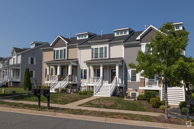 The townhome style residences in Pantops are also varied in look.