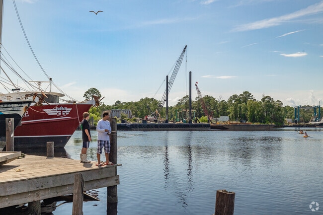 There are so many places to drop a line in the water in Bayou La Batre.