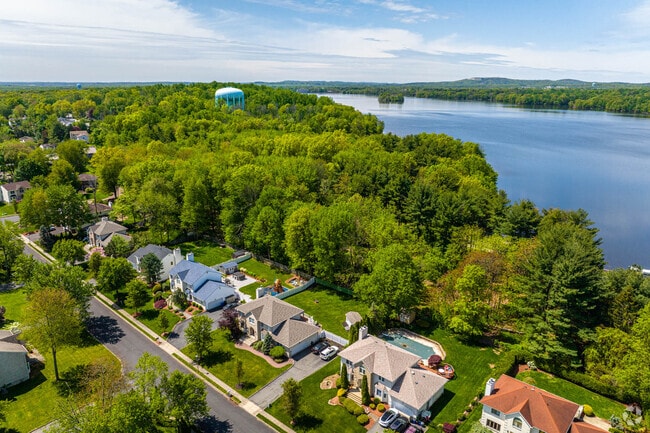 You can find large colonial homes on Boonton Reservoir in Lake Hiawatha.