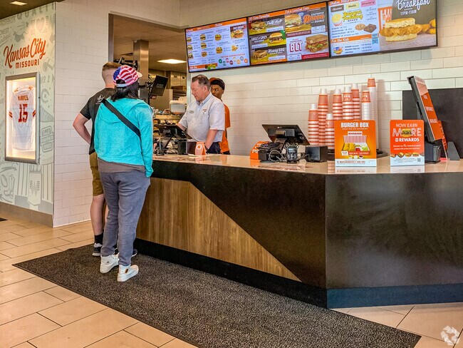 Locals like to grab a quick bite at What-a-burger after exploring Little Blue.