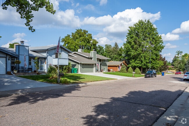 Split-level and ranch-style Craftsman homes are available in Westlake Village, Colorado.