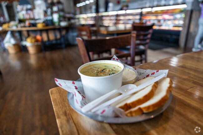 Lovin Oven Cakery in Antioch, IL is a local favorite and have delicious soup to order.