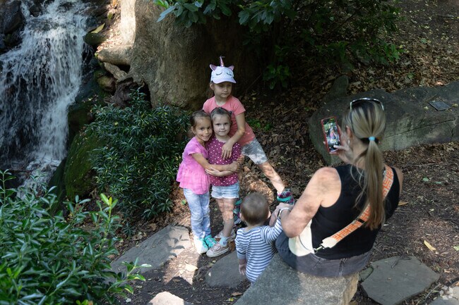 Camelot kids can pose in nature at the Hatcher Gardens nearby.