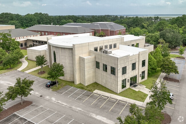 An aerial view of the Palmetto Christian Academy Mount Pleasant, S.C.