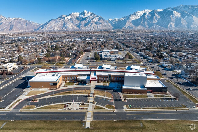 Mount Jordan Middle School has gorgeous views of the Wasatch Mountains.