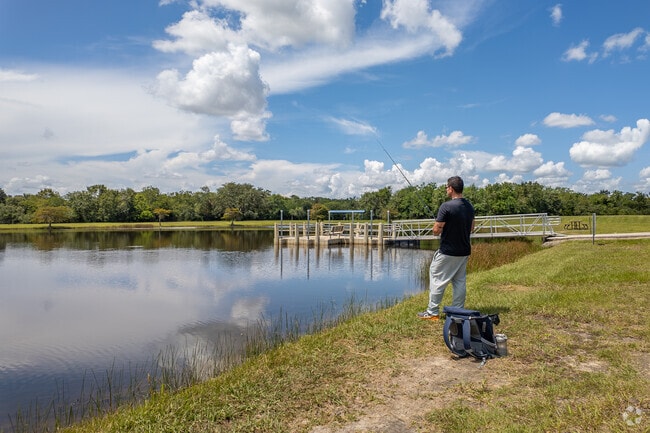 Challenger Seven Memorial Park in Rustic Oaks offers residents a variety of amenities.