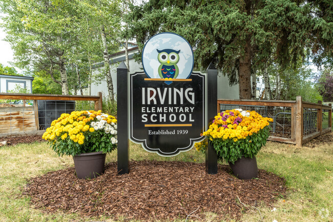 Irving Elementary School has over 180 enrolled students.