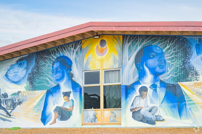 Martin Luther King School mural in Seaside, California