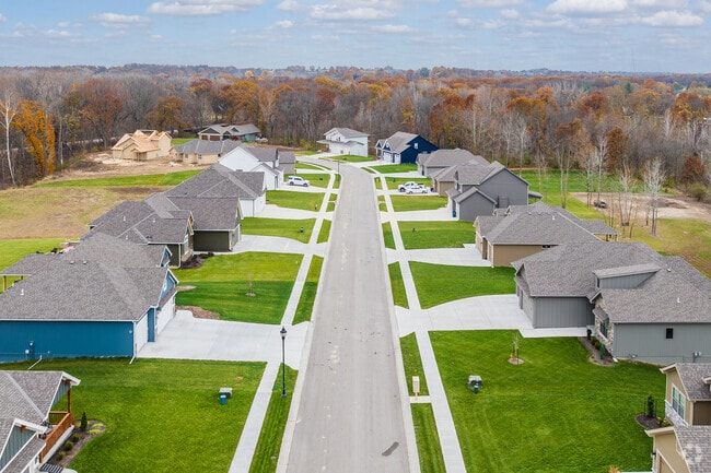 New subdivisions are expanding throughout the Kearney neighborhood with a range of home styles.