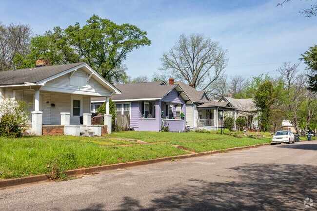 A Row of Homes on a Residential Street in East Birmingham.
