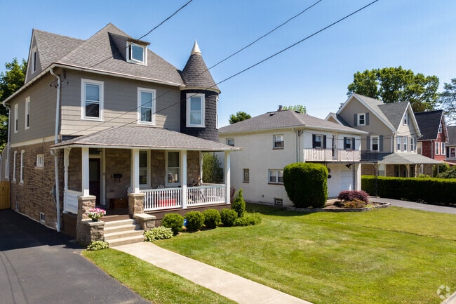 This Victorian home is just a 1 minute walk to the Oreland Train Station.