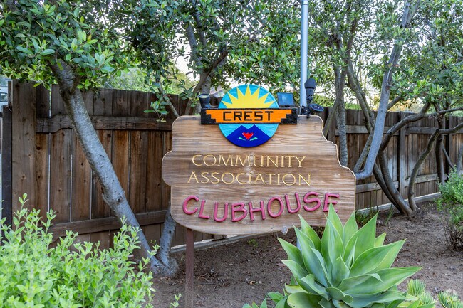 A look at the Community Association Clubhouse entrance in Crest.