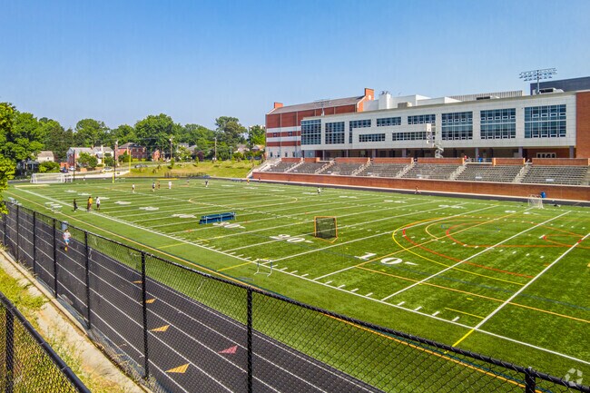 Bethesda-Chevy Chase High School, located in the Downtown Bethesda neighborhood.