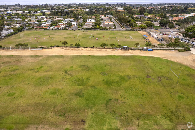The sporting field of the Oak Crest Middle in Encinitas.