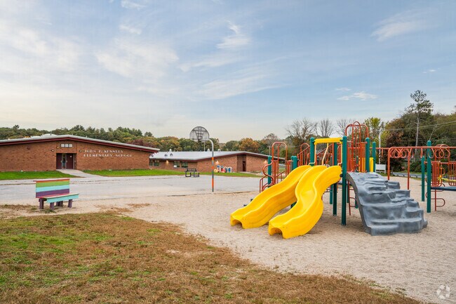 John F. Kennedy Elementary School has a playground attached.