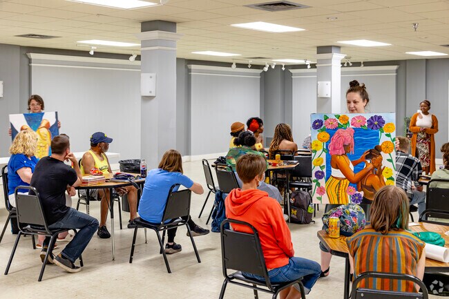 The Riverside Arts Center in Midtown hosts regular community events like the Fine Arts Club.