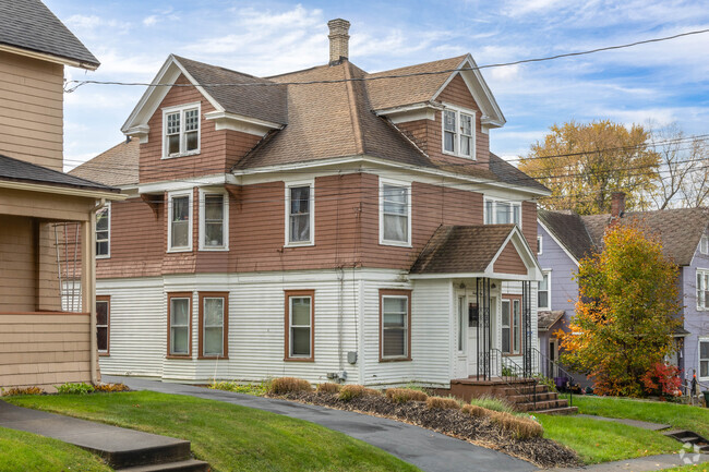 Many older large homes in Forest Heights have become multi-family duplexes.