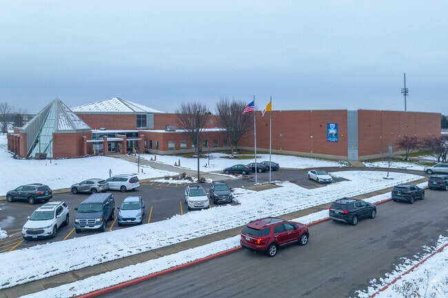 Aurora Central Catholic High School has 500 students in grades 9-12.