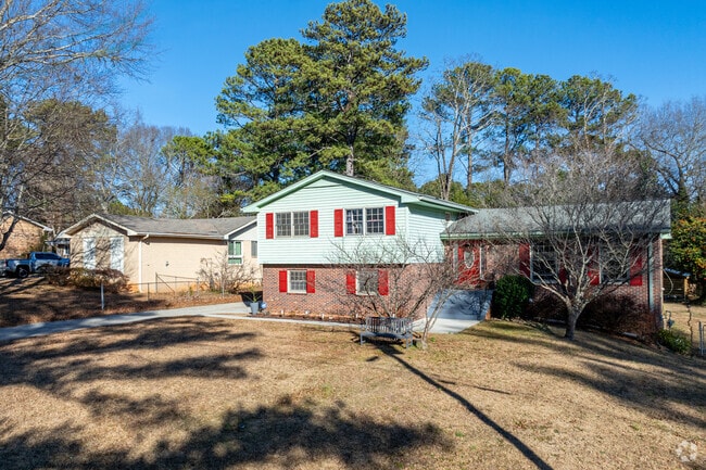 Many homes in Tucker are older, like this split-level.