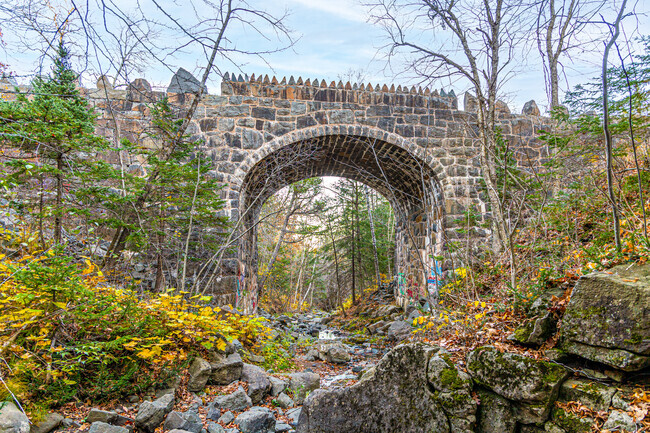 Stewart Creek Bridge is located in Magney-Snively Natural Area,