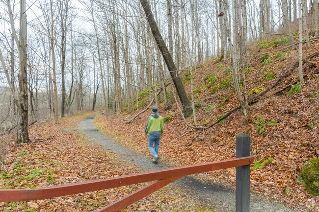 A former railroad, the Paulinskill Valley Trail spans 27 miles.
