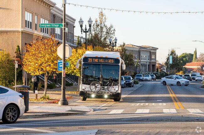 The VTA buses run through the Mirassou Vineyards area.