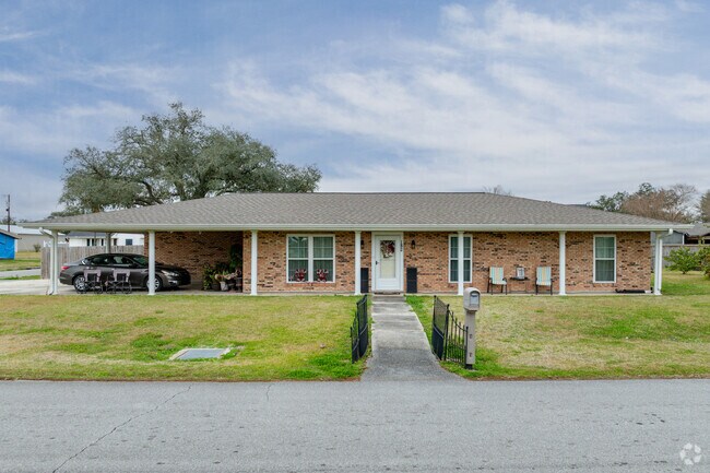 Older ranch style homes can be found on the edge of the community in Larose.