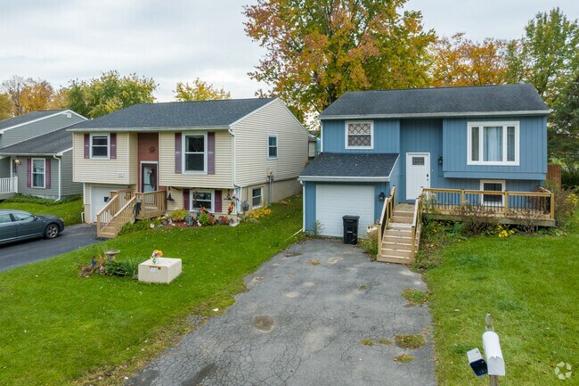 In some parts of Clay the homes are smaller and on smaller lots.