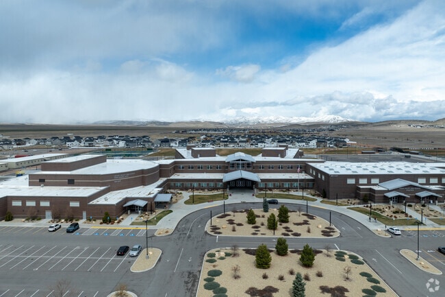 Cedar Valley High School is located in the Eagle Mountain neighborhood.