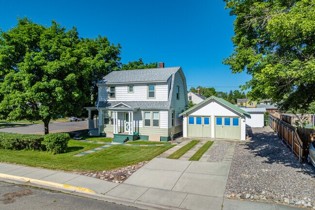 Traditional homes enjoy large lots and detached garages.