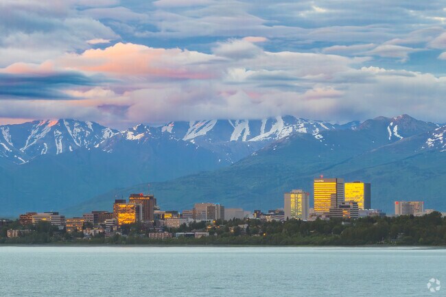 Downtown Anchorage is just 14 miles northwest of Rabbit Creek.