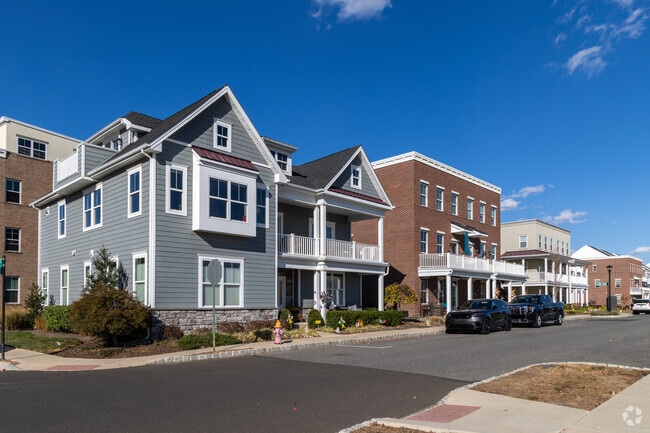 In Bensalem they have built some new townhomes along the Delaware River.