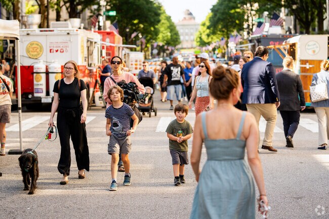 Olde East Raleigh is walkable and bikeable to downtown Raleigh where many festivals take place.