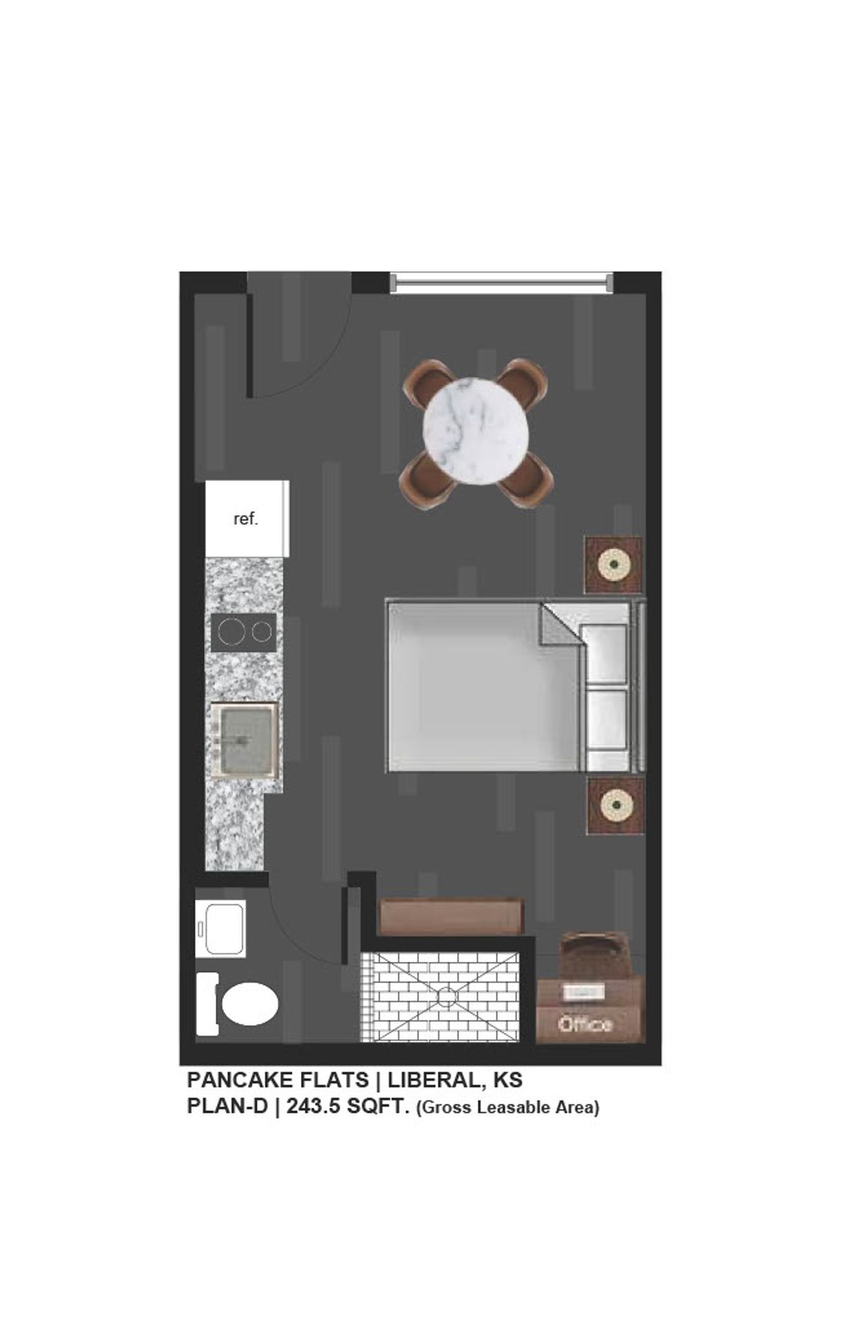 Pancake Flats in Liberal