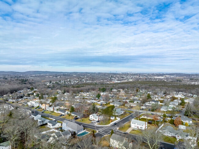 Aerial view of South Braintree neighborhood