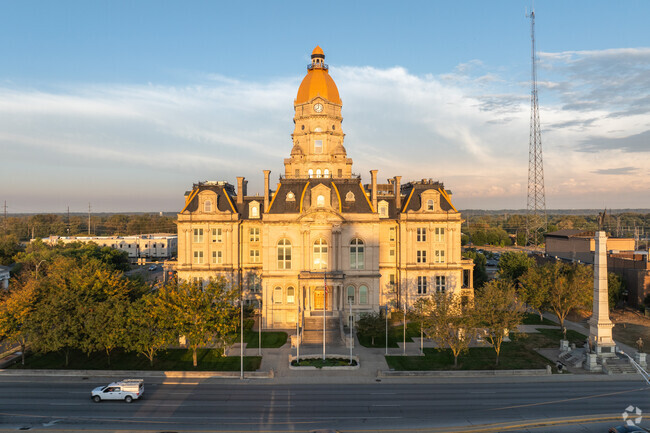 The Vigo County Courthouse in First Street-Riverfront was constructed in 1884.