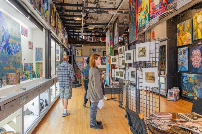 The Alley Art Market gives local artists a chance to showcase their work to locals.